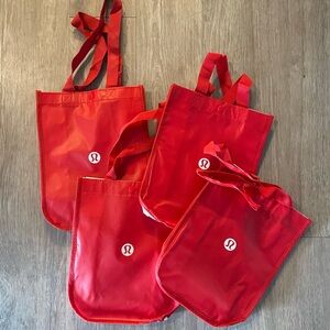 Lululemon Athletica Red Totes Vibrant Durable